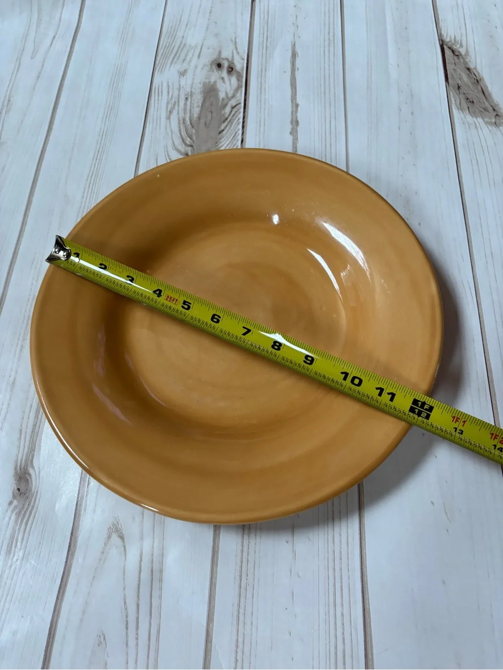 Pottery Barn Sausalito Amber dinner plate